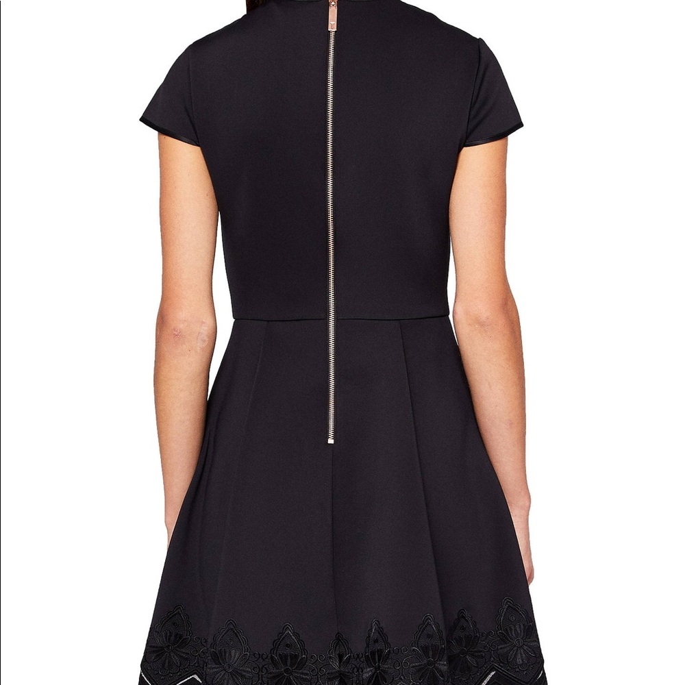 NWT Ted baker lace and mesh cheskka black dress - Picture 4 of 5